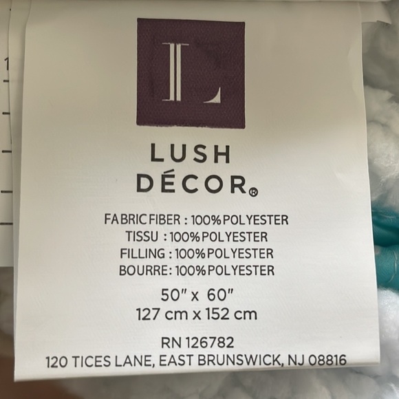 Lush Decor Elephant Sherpa Throw Blanket Home Decor 50" x 60" - Picture 14 of 14